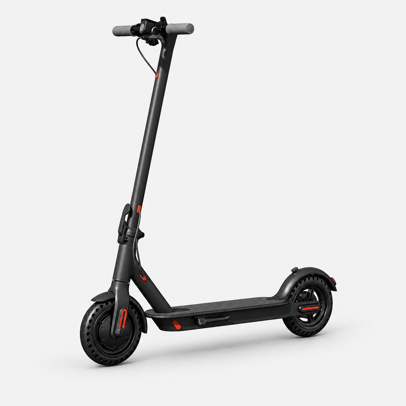 Scooterman Electric Scooter Foldable Portable 350W Black Red